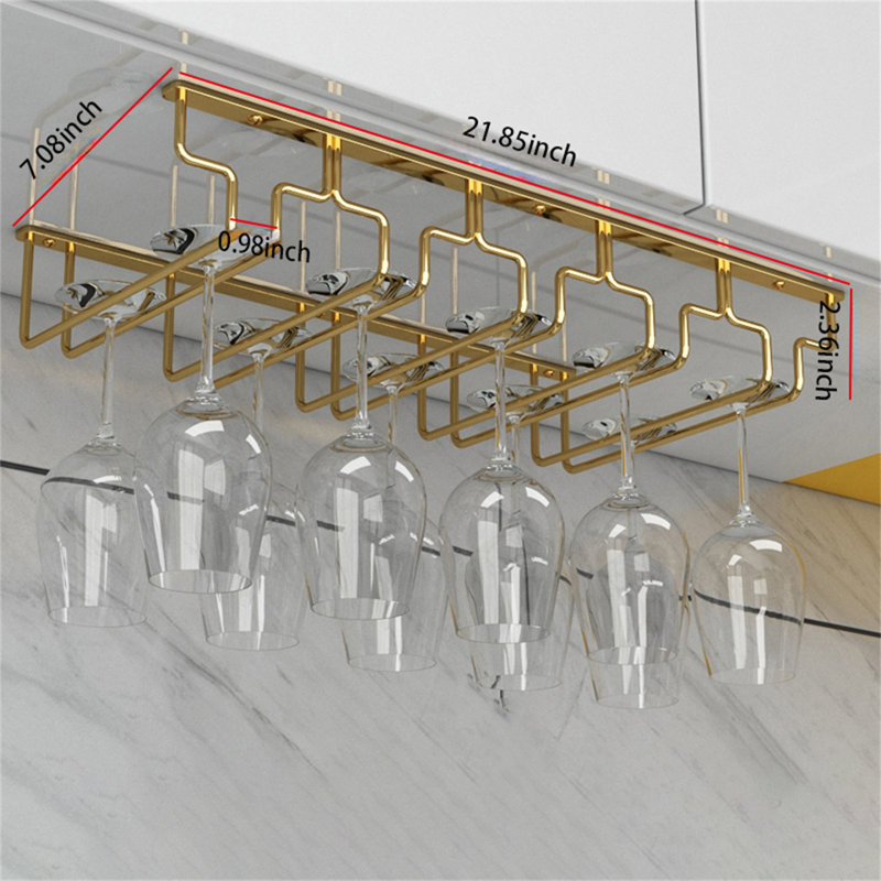 Porte-verres Elegant, H 2,36 po x l 21,85 po x P 7,08 po