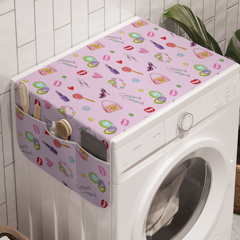 Ensemble de 2 paniers de rangement colorés pour machine à laver East Urban Home 47 po x 18,5 po