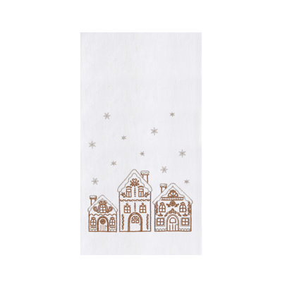 Serviette de Noël Gingerbread Village Wonderland