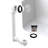 1-1/2" x 12" Sch. 40 PVC Tip-Toe Bathtub Leg Drain Assembly with Two-Hole Overflow-37144990