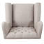 Chaise d'appoint intrigante - beige avec détails