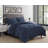 Swift Home Pintuck 3-Piece Microfiber Comforter Set - Solid Colors and Striped Designs - All-Seasonal, Durable, Easy Care-1258347399-1258347453
