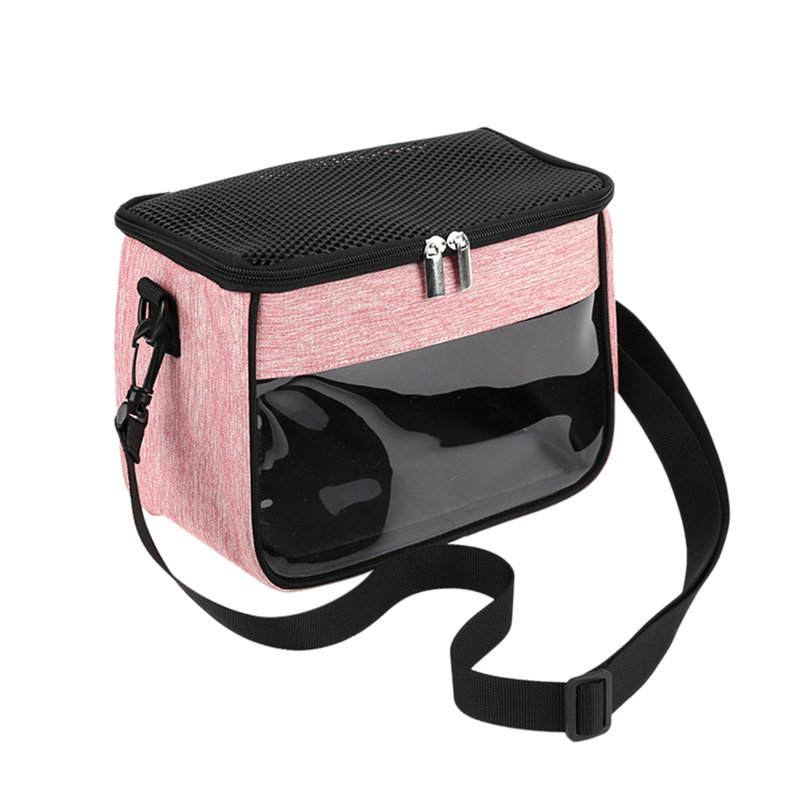 Petit sac à bandoulière avec sac à bandoulière avec fenêtre réglable en PVC transparent et sangle réglable 80-145 cm, taille XL 9,8 x 7 x 5,5 po