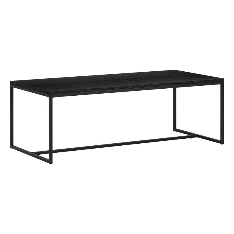 Trestle Coffee Table, Black Grain