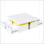 Table basse moderne carrée avec rangement à 4 tiroirs-1417460056