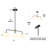 Dennell 3-Light Kitchen Island Pendant with Integrated, Dimmable LEDs