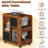 Modern Side Table with Wheels-235845873