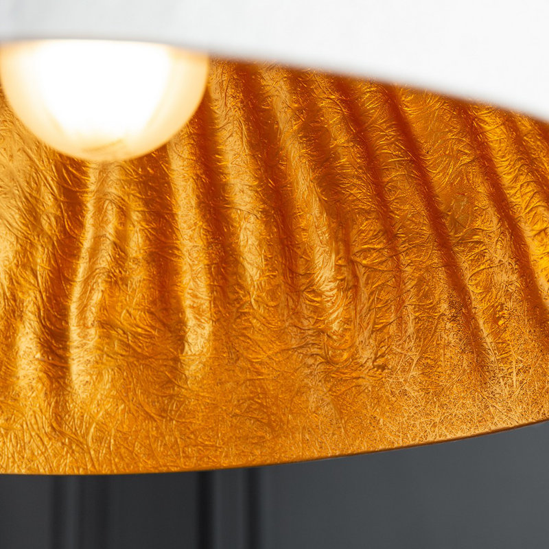 1 - Light Brown Dome Pendant, White, 145cm H x 50cm W x 50cm D