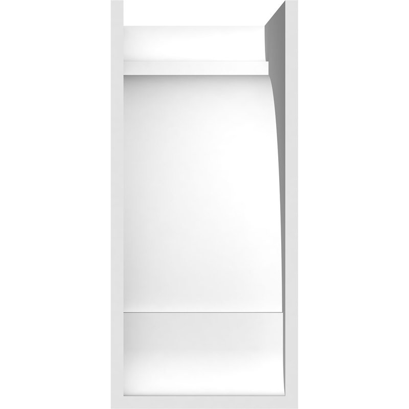Corbeau standard en PVC de qualité architecturale standard, H 12 po x l 5 po x P 8 po