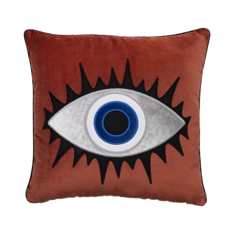 Square Throw, Cinnamon/Silver
