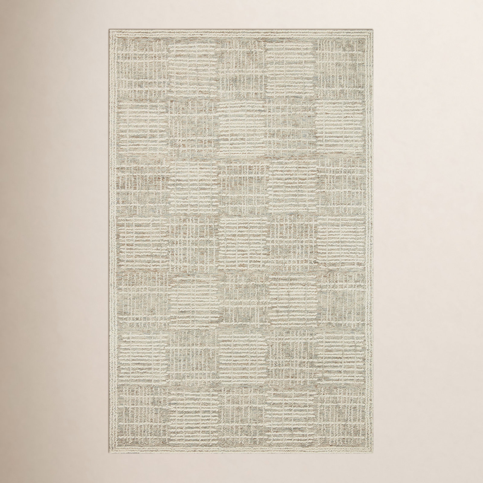 Dowell Hand-Woven Geometric Wool Rug, Rectangle 7'9" x 9'9"