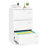 Metal 3 Drawer Widened Filing Cabinet In White, Lock For Organized And Efficient Office File Storage Cabinet, Drawers With-958816245