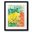 Flowers by a Sidewalk Framed Print