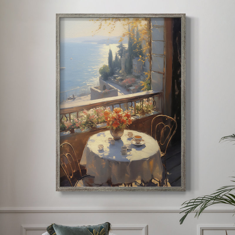 Reproduction encadrée FLORAL Series DCCLVII - bois massif, H 11 po x l 9 po