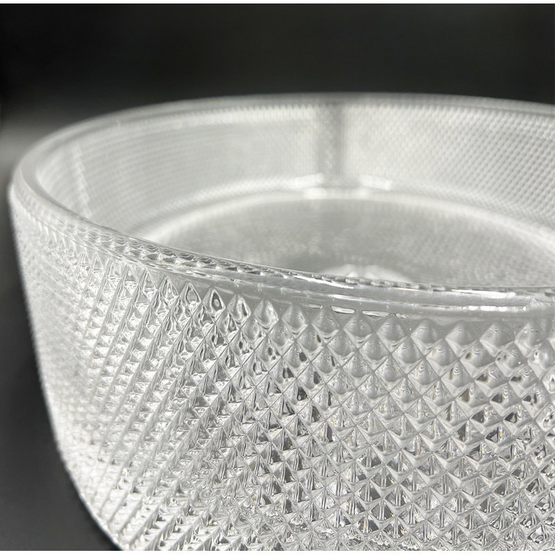 Lavabo vasque en verre 20 "Luxe Texture, Transparent