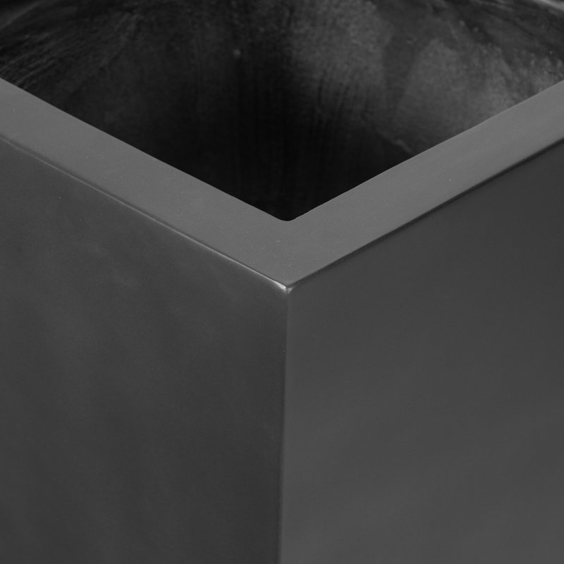 Nael Planter Box, 32" H x 18" W x 18" D, Black