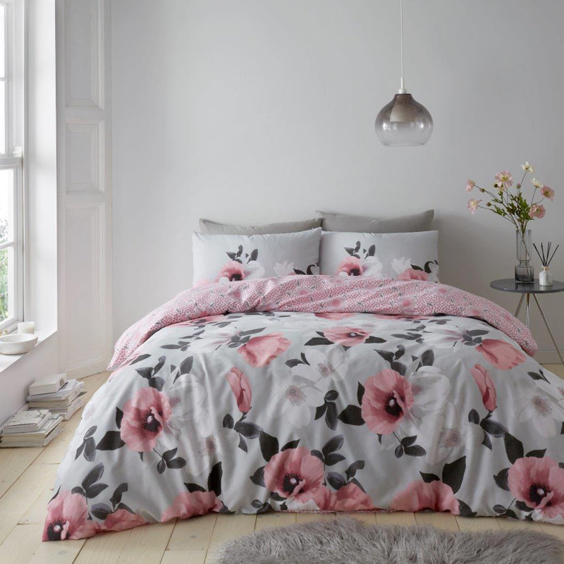 Soft Polycotton Duvet Cover Set with Matching Pillowcases, Lightweight Design, Available in Single Double King, Double