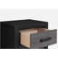 Table de chevet gris et noir SOLUTO