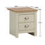 Aquitaine 45cm W Manufactured Wood Bedside Table