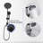 5-Setting Handheld Shower System With Dual Head - Matte Black Wall Mounted 1.8 Gpm Adjustable Spray Pattern Resists Corrosion Diverter Valve Included & Discoloration Slide Bar
