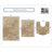 Elegance Bathroom Rug Mat Set 3 Piece, Microfiber Shaggy Bath Set, Non-Slip Ultra Soft Carpet Mats, Absorbent with U-Shaped Toilet for Bathroom, Tub, Shower, Linen-2092625940