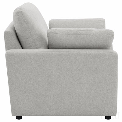 Grey Upholstered Power Recliner