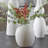 Forma White Ceramic Vases, Set/3