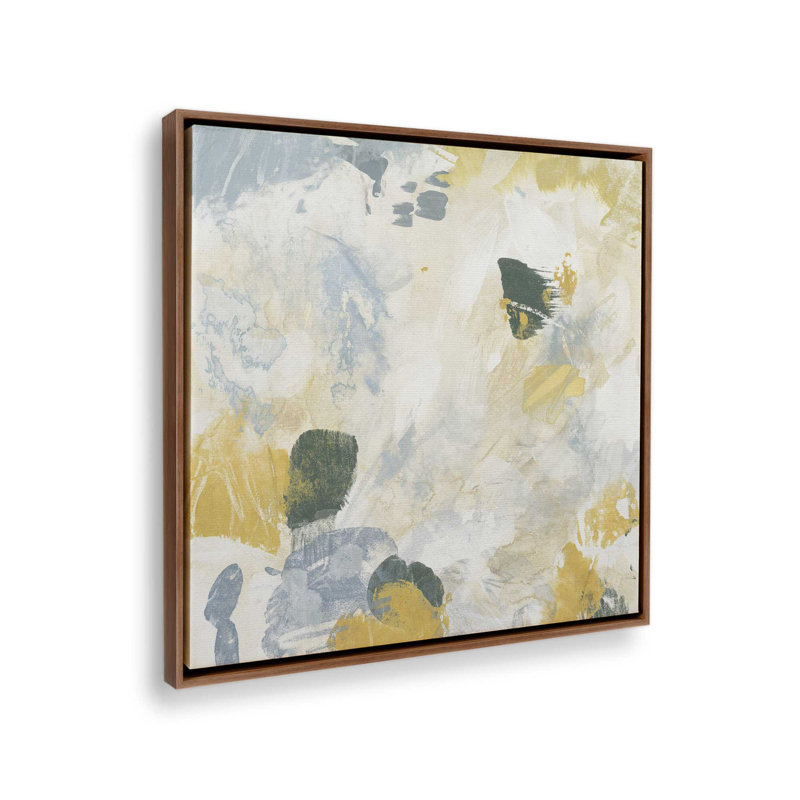 "Texture Collage I" par June Erica Vess, reproduction d'art sur toile, H 12 po x l 12 po, Brun