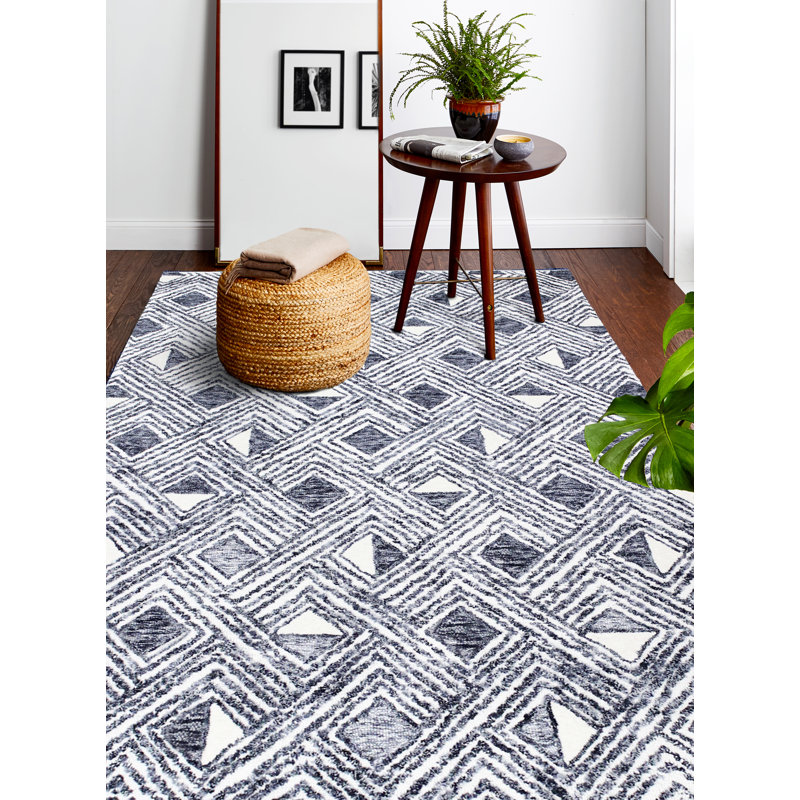 Jezreel Wool Geometric Indoor Rug, Rectangle 3'6" x 5'6"