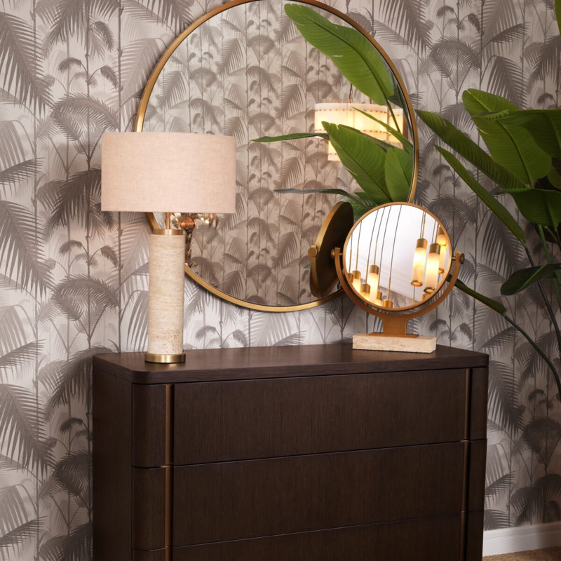 Briancon Round Metal Mirror
