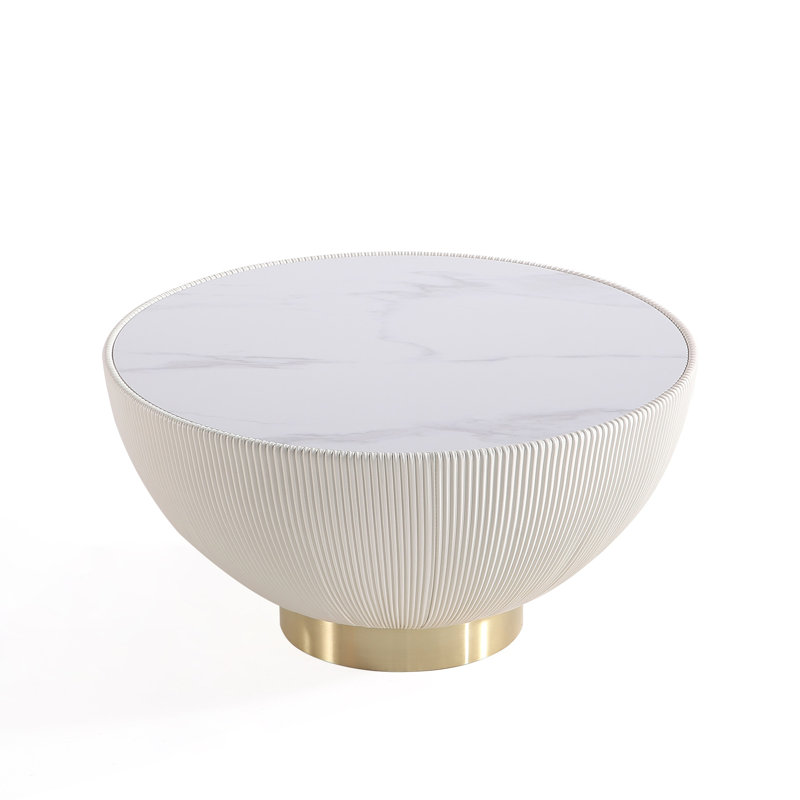 Table basse Thaine, Crème, crème