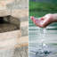 Indoor Outdoor Metal Waterfall Fountain