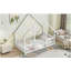 Lit en bois en forme de maison avec rampe, main courante-2120392567-2120392566