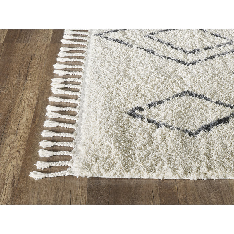 Tapis ivoire et gris Abani Willow Wil130a, Rectangle 4 pi x 6 pi