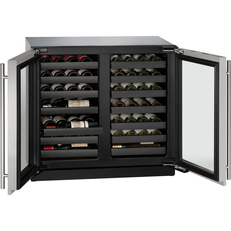 U-Line Dual Zone 35.44'' W Built-In Wine Refrigerator