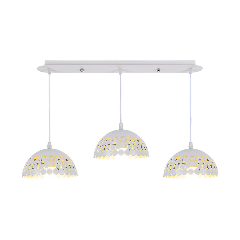Manlius 3 - Light Kitchen Island Pendant, White