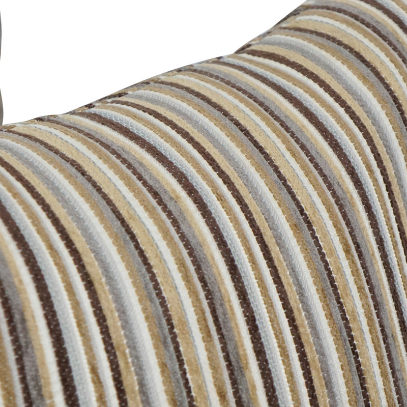 Striped Reversible Throw Pillow, Otto Sahara