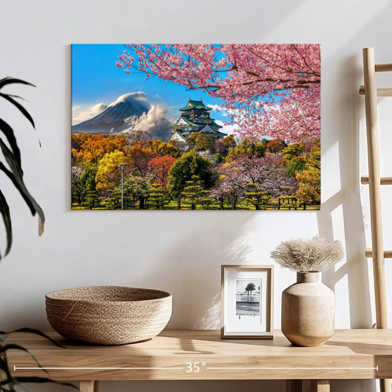 Ravi Cherry Blossoms Japan, 16" H x 24" W