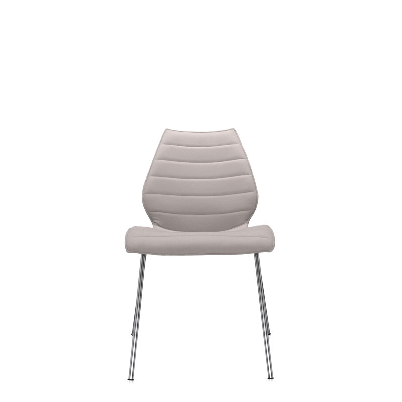 Maui Upholstered Dining Chair, Beige Trevira