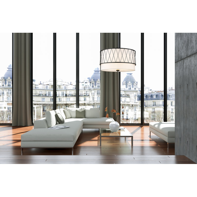 5 - Light Single Pendant, Matte Black