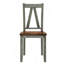 Ensemble de table de salle à manger en bois 6 pièces avec long banc et 4 chaises de salle à manger de style maison de campagne, noyer et gris