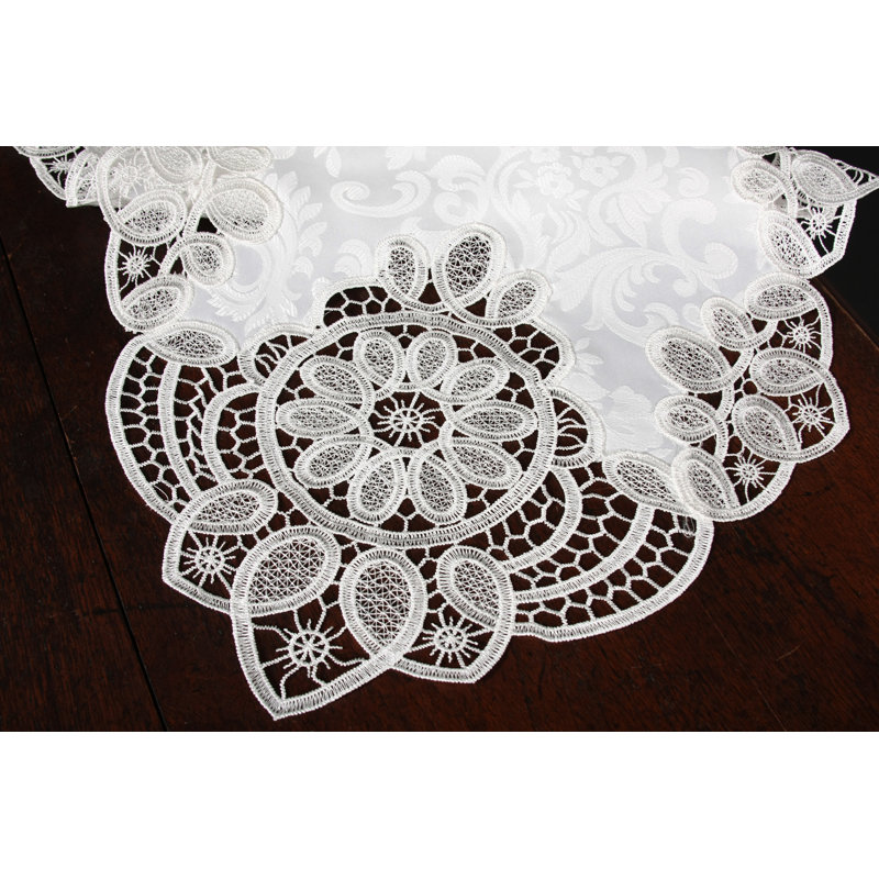 Christofer Floral Oval Table Runner, 90" L x 15" W