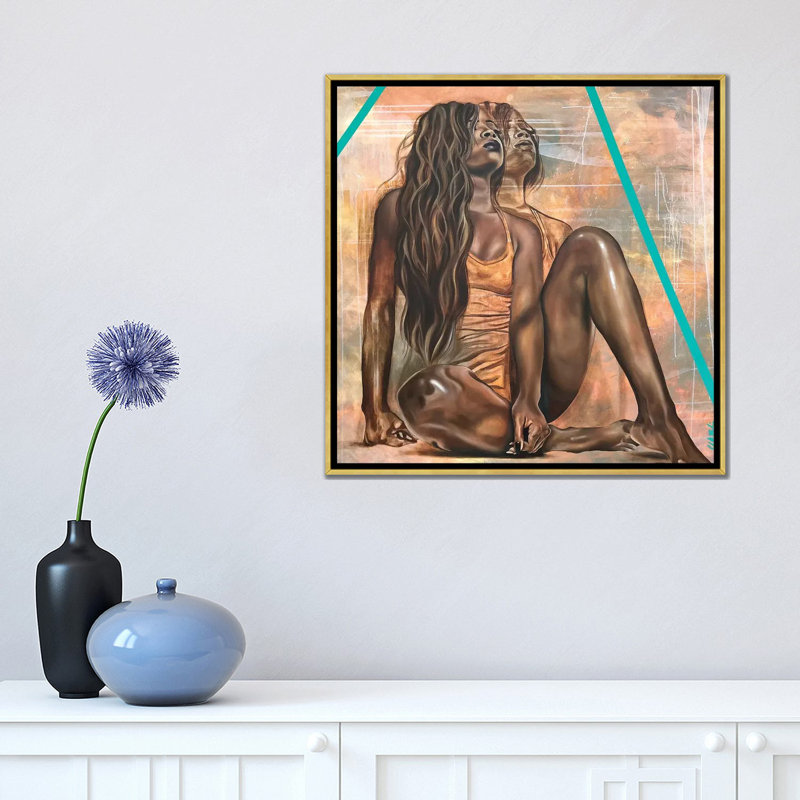 Revolution or Revelation par Stina Aleah - reproduction d'art, Aucun mat, H 18 po x l 18 po x 1,5 po, Toile encadrée d'or