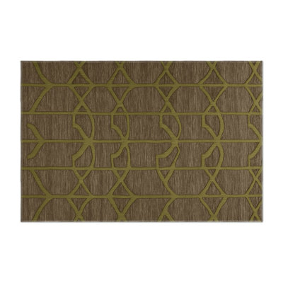 Tapis brun intérieur et extérieur Trellis