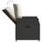  Garden Dining Set Black, Cream White