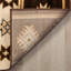 Tapis brun / beige en polypropylène tissé à la machine Giselly-88763731