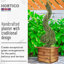 Scandinavian Redwood Handmade Wood Planter Box-186467074