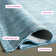 Ajacia Geometric Aqua Area Indoor/Outdoor Area Rug