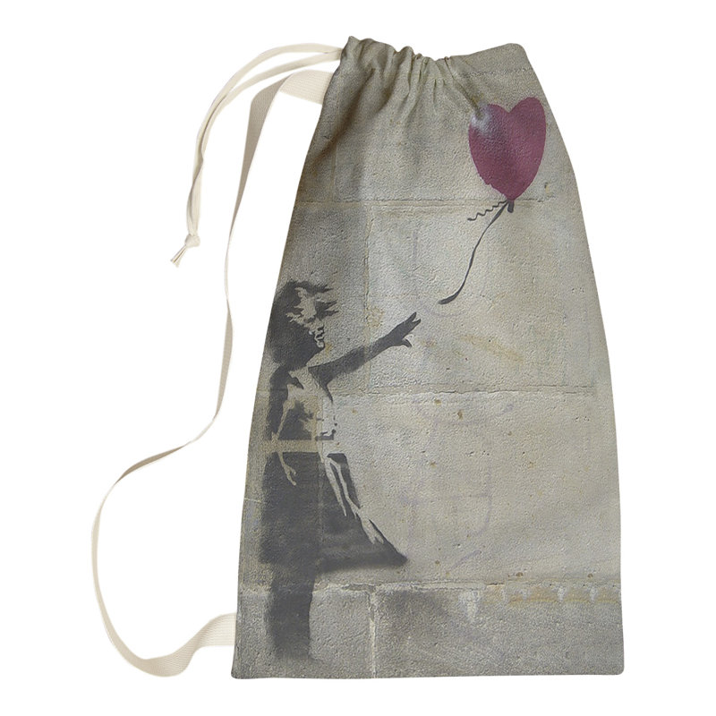 Fabric Laundry Bag with Handles, Small (29" H x 18" W x 1" D)