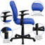 Chaise de bureau pivotante en vinyle Bonavant-100667721-100667724